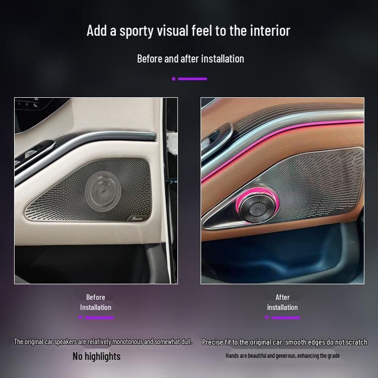 S-Class S400L/S450L Rear Door Rotating Tweeter & Ambient Light Upgrade