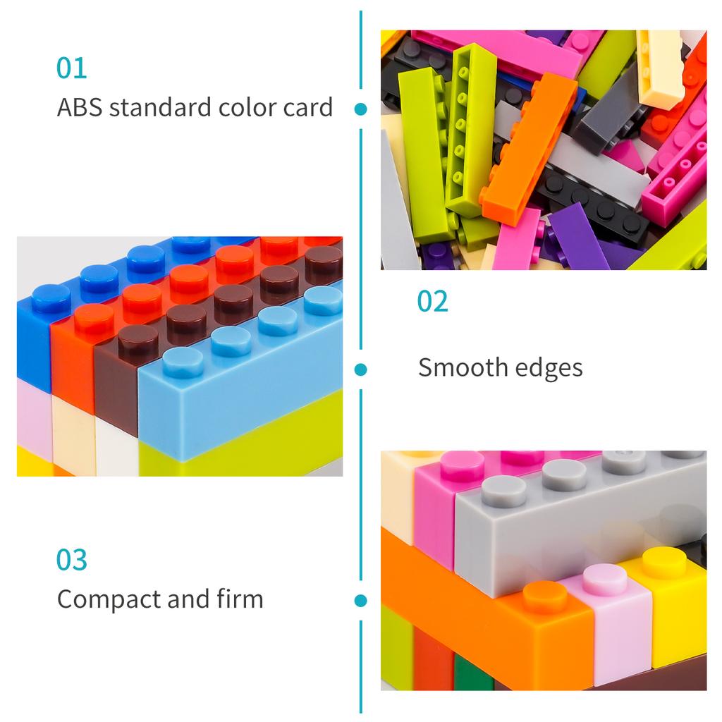200g1x6 DlY Building Blocks Thick FiguresBricks Dots Educational Creative SizeCompatible With Playthings forChildren
