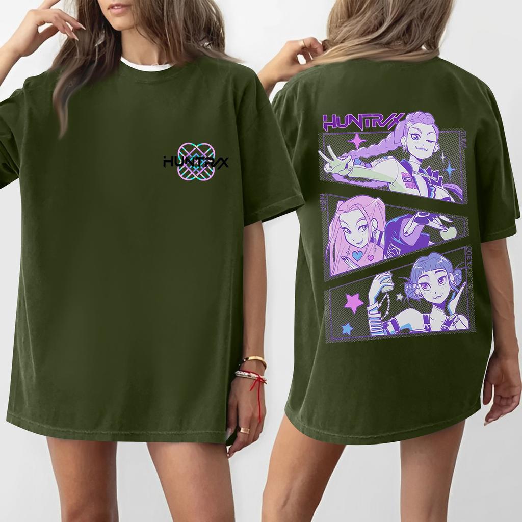 Women's Round Neck Printed Short-sleeved T-shirt Top