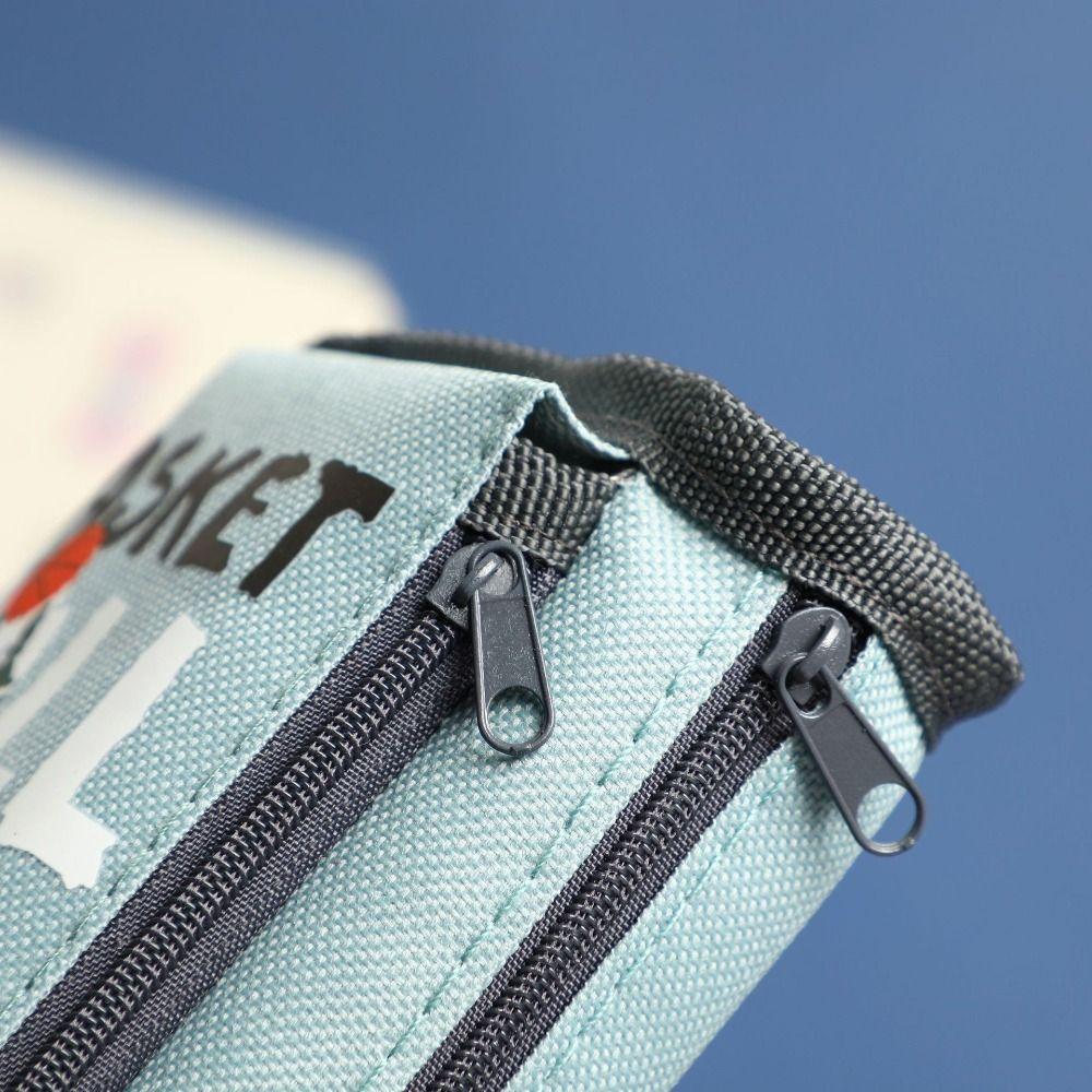 Large Capacity Basketball Pencil Case Storage Cartoon Basketball Stationery Box  Students Office