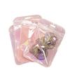 50pcs 7*12cm Holographic Zipper Small Jewelry Bag Pouch For Bead Earring Food Storage Small Business Entrepreneurship Packaging