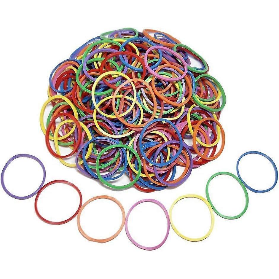 200Pcs Small Assorted Rubber Bands Bulk Elastic Wide Money Colorful Rubber Bands