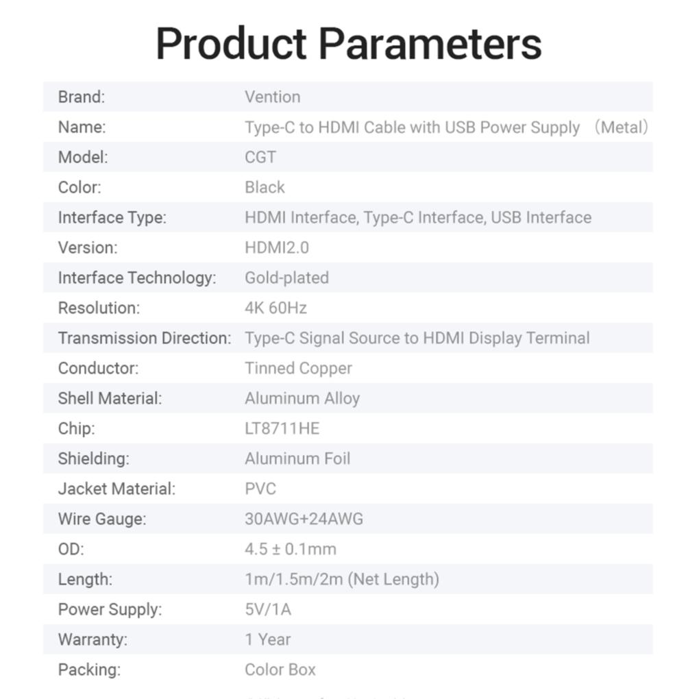 Type C 3\.1 4K HD TV Converter Adapter Cable Cable For S9/S8/Note 9 USB\-C HDMI\-compatible