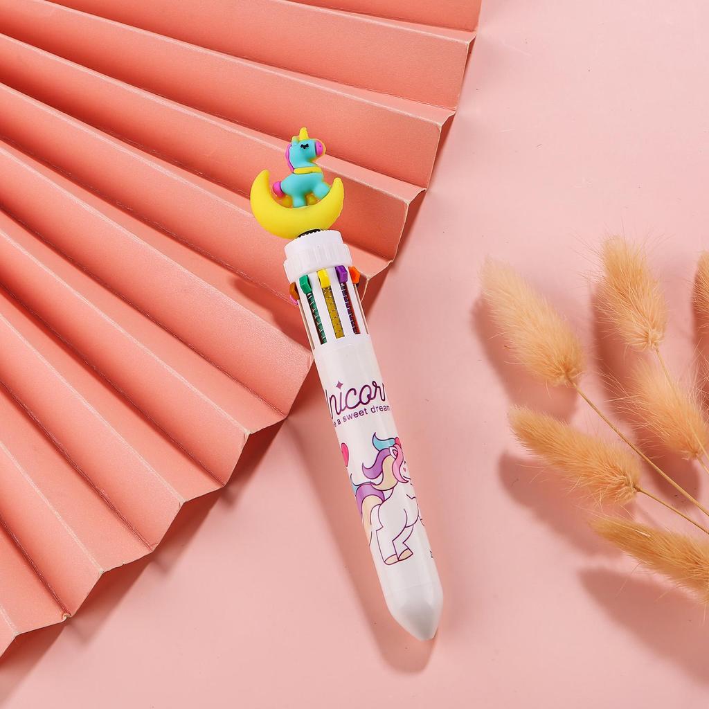 Creative Cartoon Multi-Color Ballpoint Pen for Students and Journals