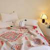 Nordische minimalistische Bohème-Stil Strickdecke - Sommer Einzel-/Doppelgröße, für Studentenwohnheim & klimatisierte Räume