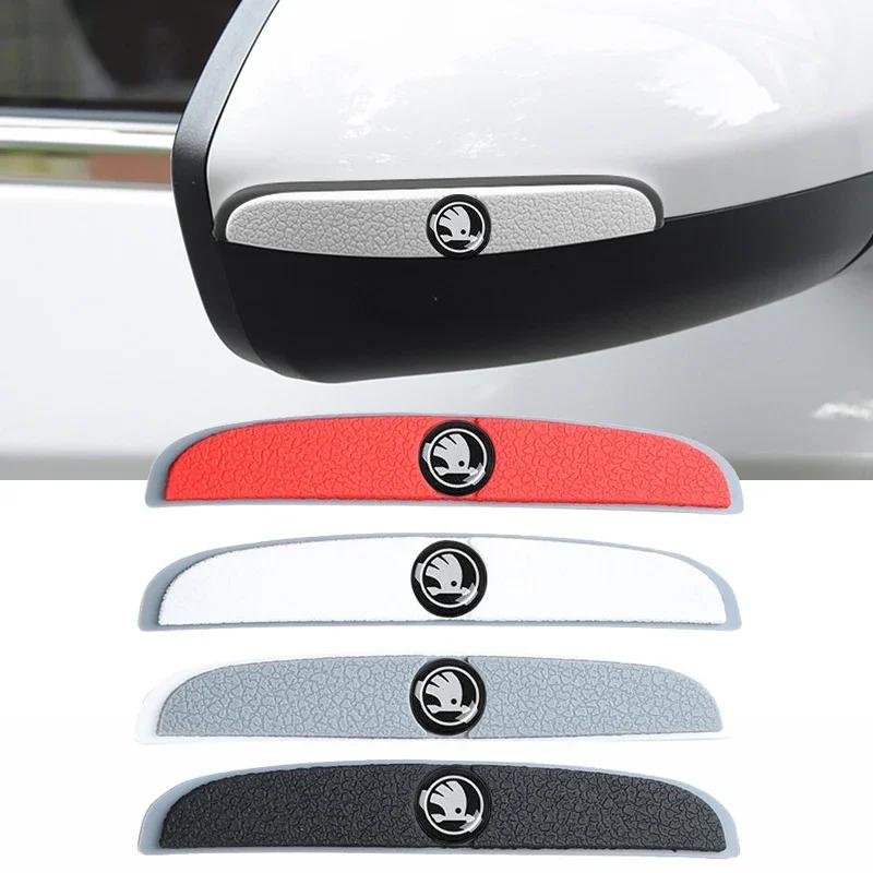WMZW4 Car Sticker Door Edge Guards for Skoda Rapid Vision Superb Fabia Kodiaq Karoq Octavia RS Yeti Protection Strip Scratch Collision