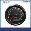 ELING 85mm GPS Speedometer 0-125MPH 0-160MPH 0-200MPH Odometer Left Right High Beam with Red Yellow Backlight for Auto Truck RV