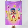 Popular True Rainbow Kingdom Throw Soft Coral Fleece Blanket 310gsm Fluffy Warm Throw for Sofa Bed Couch Bedroom Decor