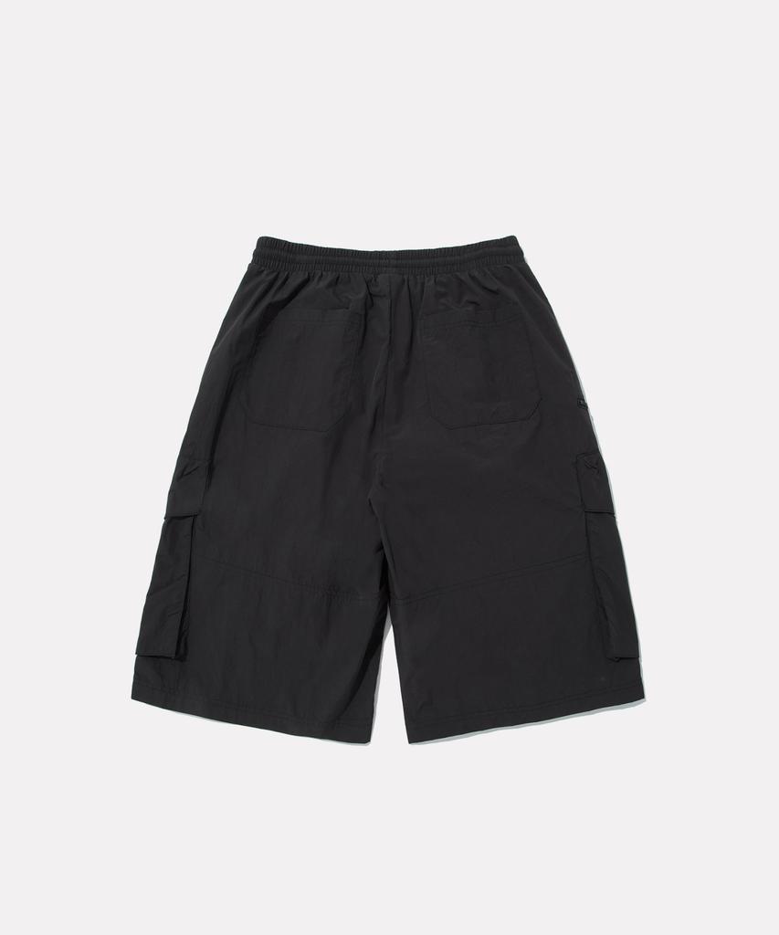 REEBOK Nylon Cargo Bermuda Shorts - Black