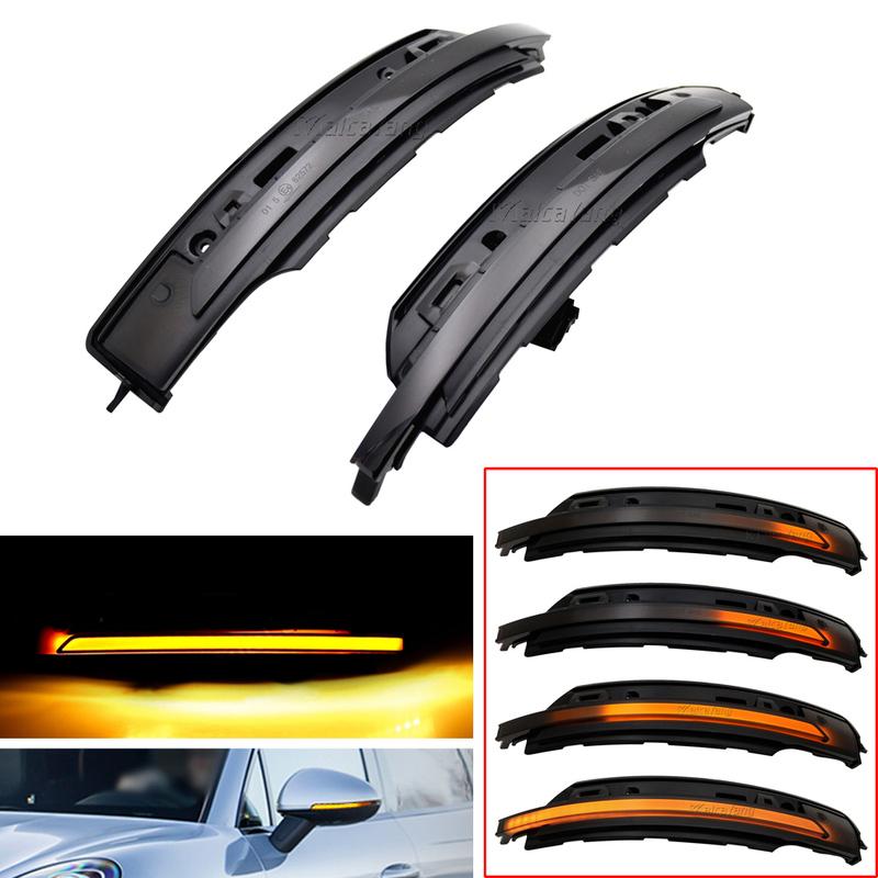For Porsche Macan 2014 2015 2016 2017 2018   LED Dynamic Turn Signal Light Side Mirror Blinker Indicator Light
