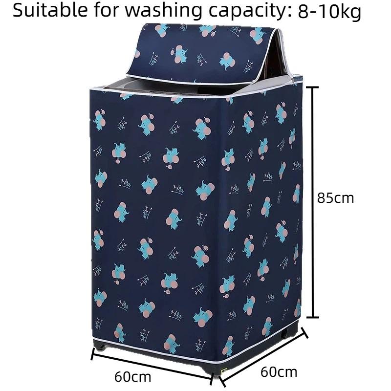 Waterproof Dustproof Sunproof Top Load Washer Cover Cute Cartoon Bear Print Protector for Home Laundry Room