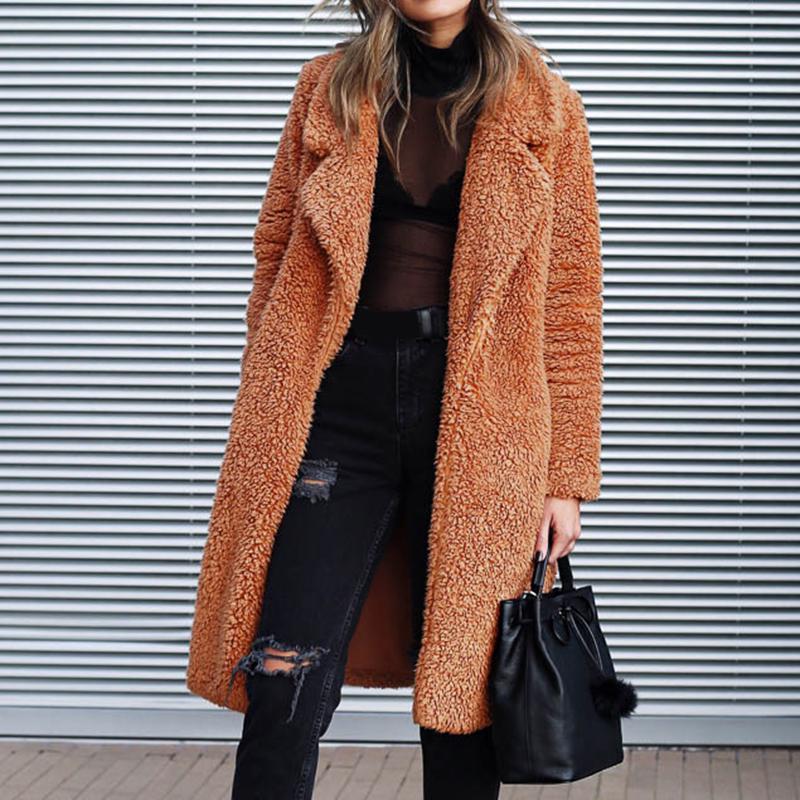knee length teddy coat