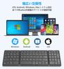 Foldable Wireless Keyboard for iPad, Bluetooth, and Numeric Keypad, Slim Design, Supports 3 Devices, Compact, Quiet, Small, Portable, Compatible with
