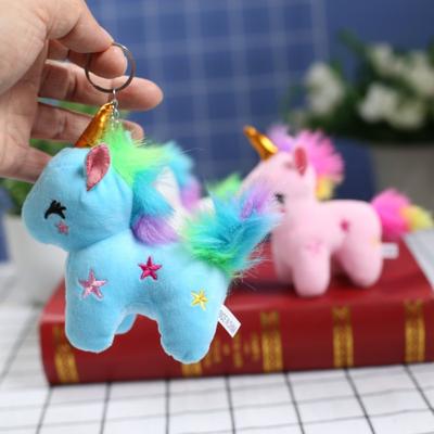 Niedliches Plüsch Einhorn Hochzeitsstreuer 4-Zoll Puppenanhänger Taschenschlüsselanhänger Hängende Greifautomat-Puppe