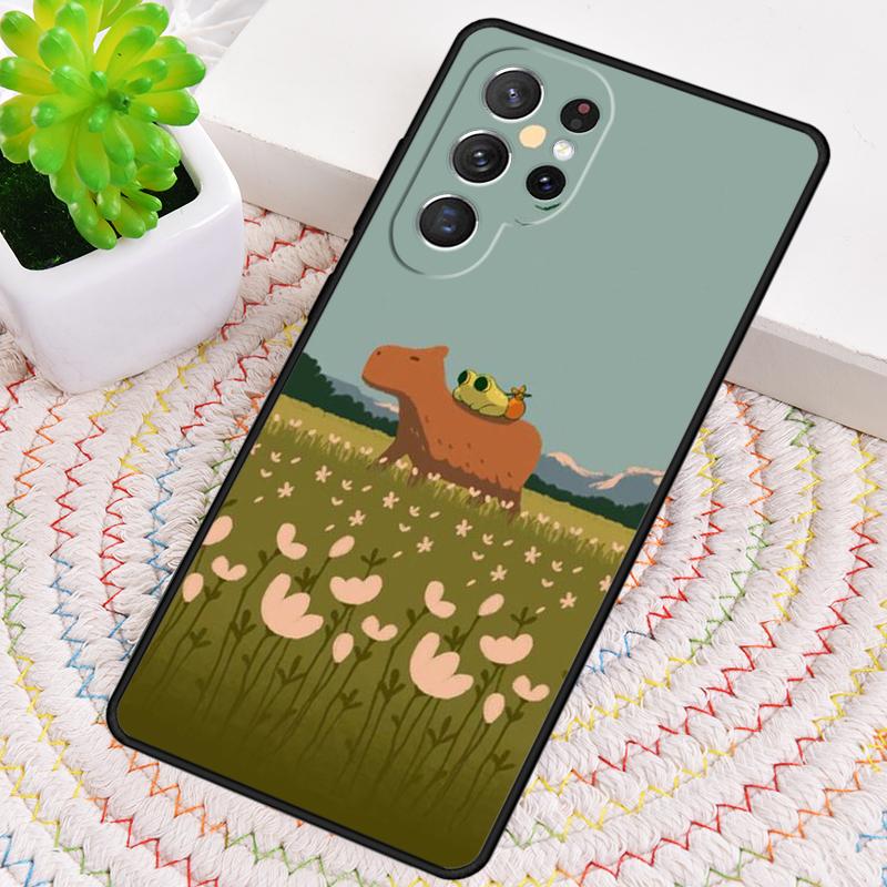 Cute Cartoon Capybara Phone Case for Samsung Galaxy note 10 pro S26 Ultra S23 S24 FE S25 S21 S22 PLUS shockproof Cove