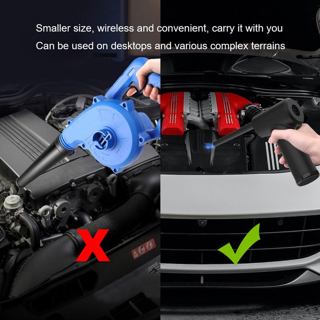 50000 RPM Cordless Air Duster Compressed Air Blower Vacuum Cleaner For Computer Laptop Keyboard Electronics Cleaning