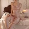 Night fun lingerie sexy nightclub uniform temptation sequins perspective neck split skirt women pure desire nightdress new