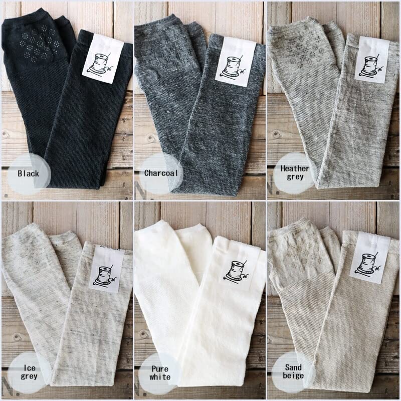 Put On Socks Shade Linen Mesh Arm Made In Japan Covers, (Ice Grey)