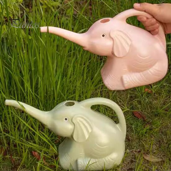 2L Gießkanne, Elefantenform, großes Fassungsvermögen, extra langer Ausguss, einteilige Konstruktion, Gartengerät für Kinder, einfache Wasserkontrolle, Garten, Balkon, Bauernhof