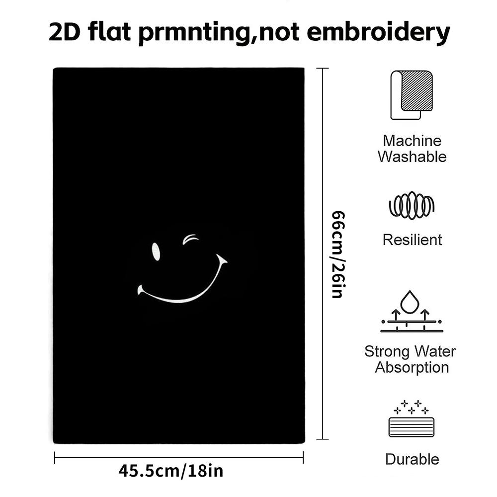 Wink Smiley Face Lightweight Absorbent Towel