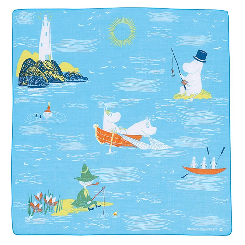 Marushin Moomin Moomin Cute Hand Hand 1405040300 Handkerchief, Callastus, Nordic, Valley, Stylish, Handkerchief, Towel, Tenugui, Furoshiki, Towel,
