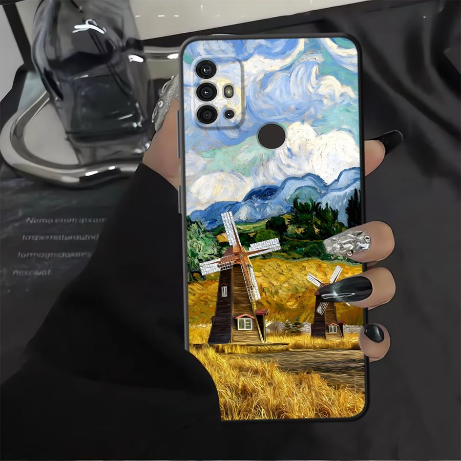 Case for Motorola Moto Edge 20 Pro 30 Lite G32 G52 G60s G51 G73 G22 Edge40 G53 G30 G50 G71 Phone Cover Creative Oil Painting