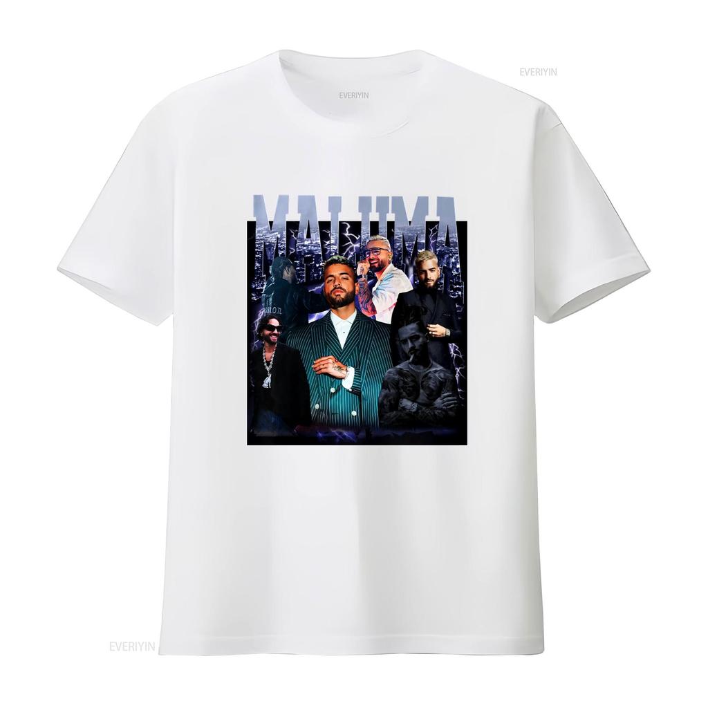 Maluma T Shirt Vintage Fan s Music Star Print vintage Washed Breathable Comfortable Casual Stylish designer clothes fashion