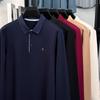 Original Quality Men'S Polo Shirt Solid Color Exquisite Cartoon Embroid Long Sleeve Autumn Lapel T-Shirt Business Trend Menswear