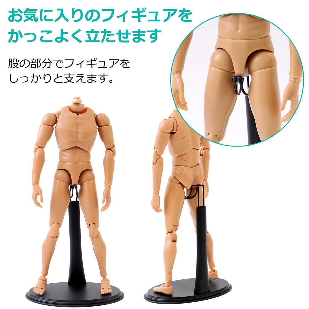scale simple doll stand black Tamashii stage pedestal drawing doll W136 x D97 x display stand crotch fixed Aisaki 1/6 H120-200mm (3 pieces/A)