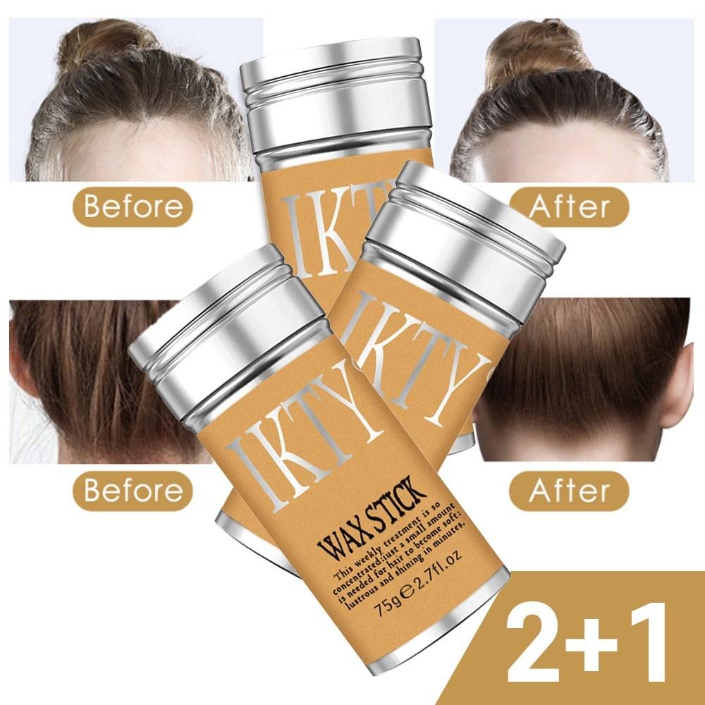 Fixierung von abstehenden Haaren & Down Stick Haarstyling-Wachs Stewardessen Haarstyling 75g 3 Stück
