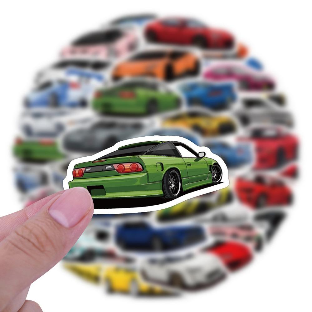 60 Pezzi Nuovi Adesivi JDM Personalizzati per Auto Sportive Graffiti Valigia Tazza Acqua Cancelleria Auto Laptop Decorazione Decalcomanie Fai da Te