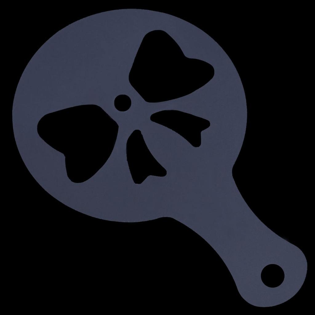 16Pcs Plastic Coffee Template Stencils Cappuccino Chocolate Latte Strew Pad Art DIY Mold Tools