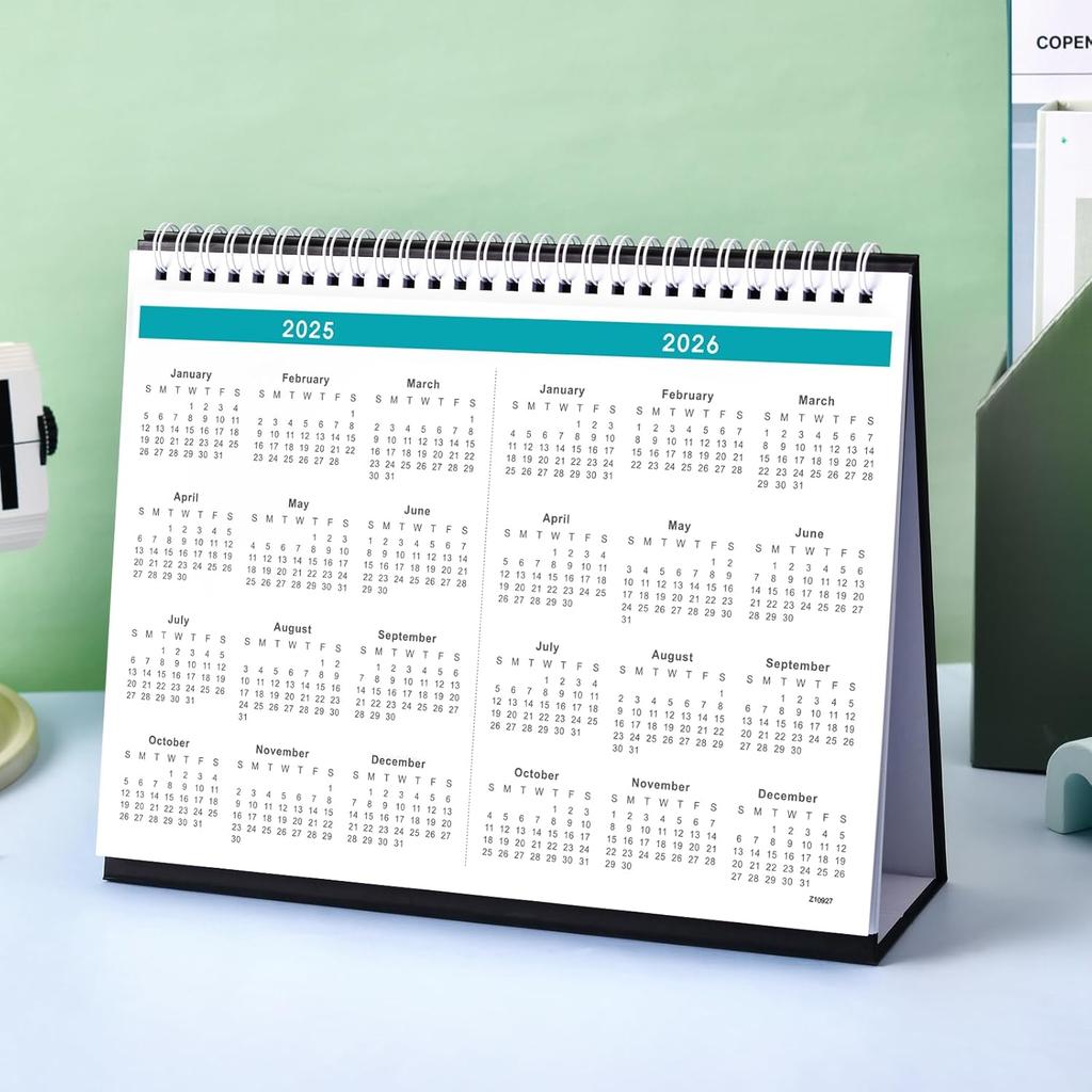 2026 Desk Calendar - Desk Calendar from January 2026 - December 2026, 10" x 8.3" Calendar Desk, 12 Months Standing Flip 2026 Desktop Calendars