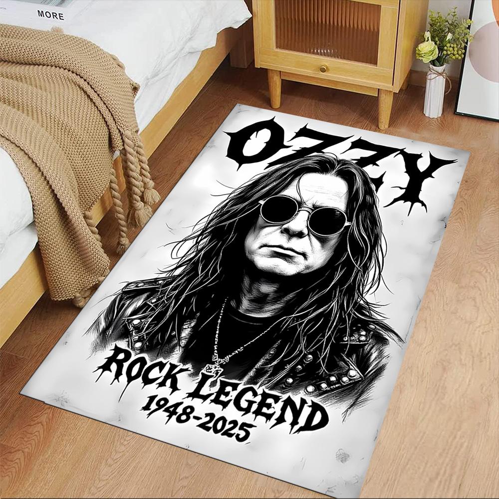 Ozzy Osbourne Tribute Poster Carpet Suitable for Kitchen Dormitory Hallway Study room Antislip Carpet Office home decor Perfect Gift for Women/Men