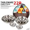 Naijiang Portable Outdoor Stainless Steel Tableware Set