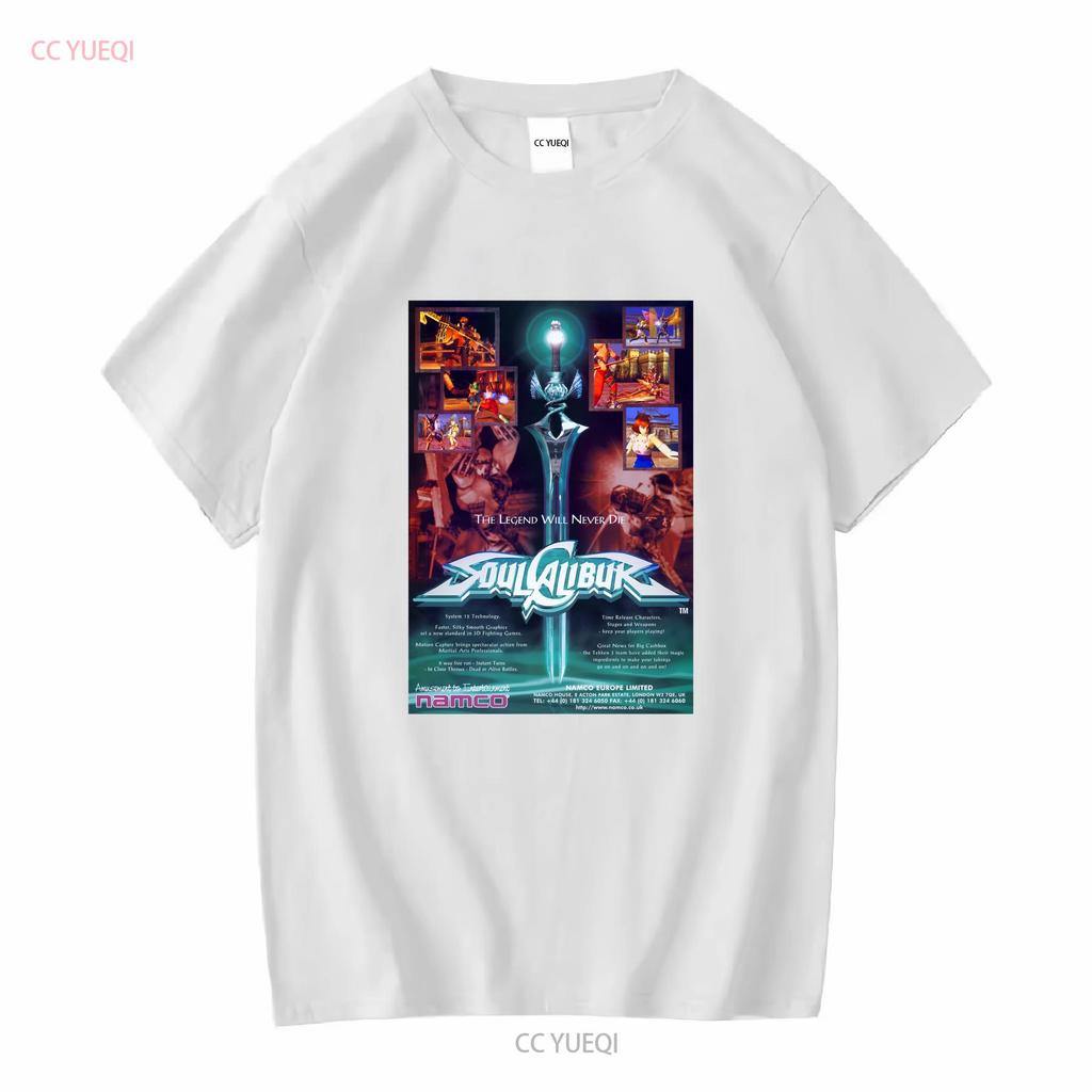 Soul Calibur Vintage Retro Promo Crewneck T shirt long or short sleeves vintage Washed graphic designer clothes Versatile