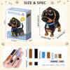 moire imports Dachshund Micro Block 3D Puzzle 8mm Dog Goods Adult Interior Gift (Dachshund) [Item]
