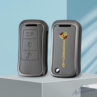 2 3 Buttons Zinc Alloy Car Key Case Cover Key Bag For Cayenne GTS Panamera Carrera GT3 Car Interior Keychain Accessories