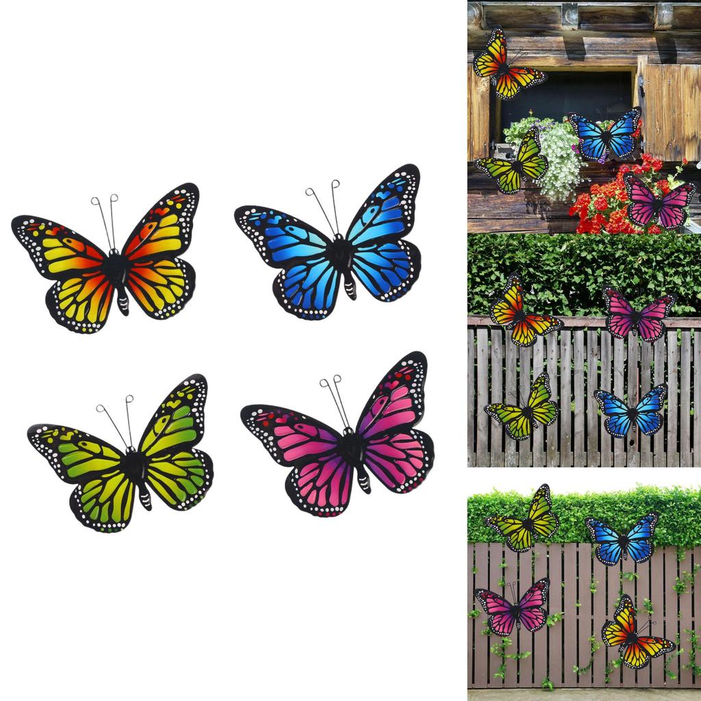 Butterfly Wall Decor Iron Art Gift For Home Garden Interior Outdoor Celebrations