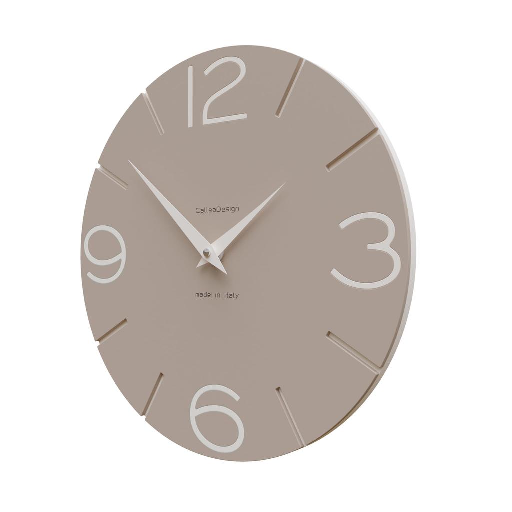 CalleaDesign SMILE Wall Clock Coffee Milk