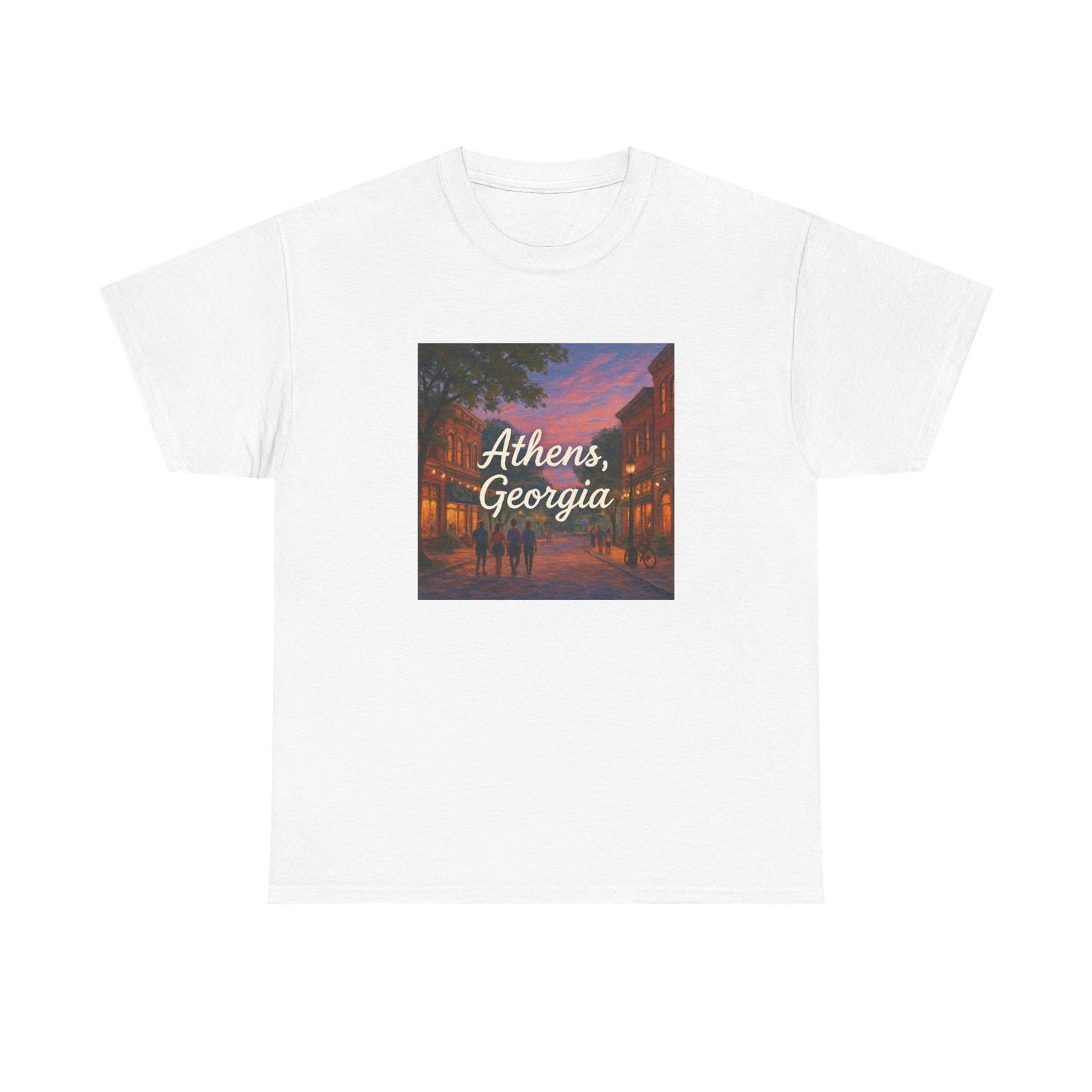 Unisex Adult T Shirt Athens Georgia Classic College Town S