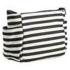 VASKA by moz Women's Shoulder Bag, Horizontal, Cotton, Striped, Elk, Deer, Veska, Nordic Style, VM6-226, Black