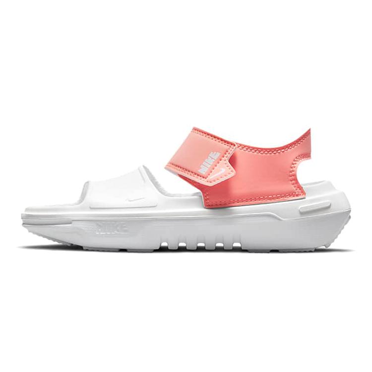 Nike Playscape GS Synthetic Leather One Strap Sandals Medium Heel Women s Pink White CU5296-601 36