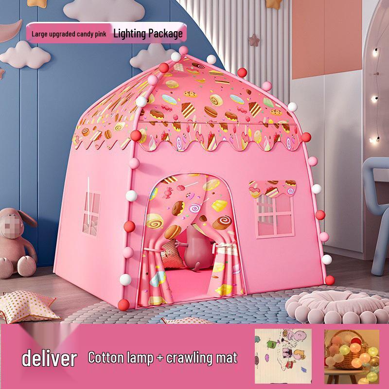 Princess Castle Indoor Tent for Girls - Playhouse & Sleep Space