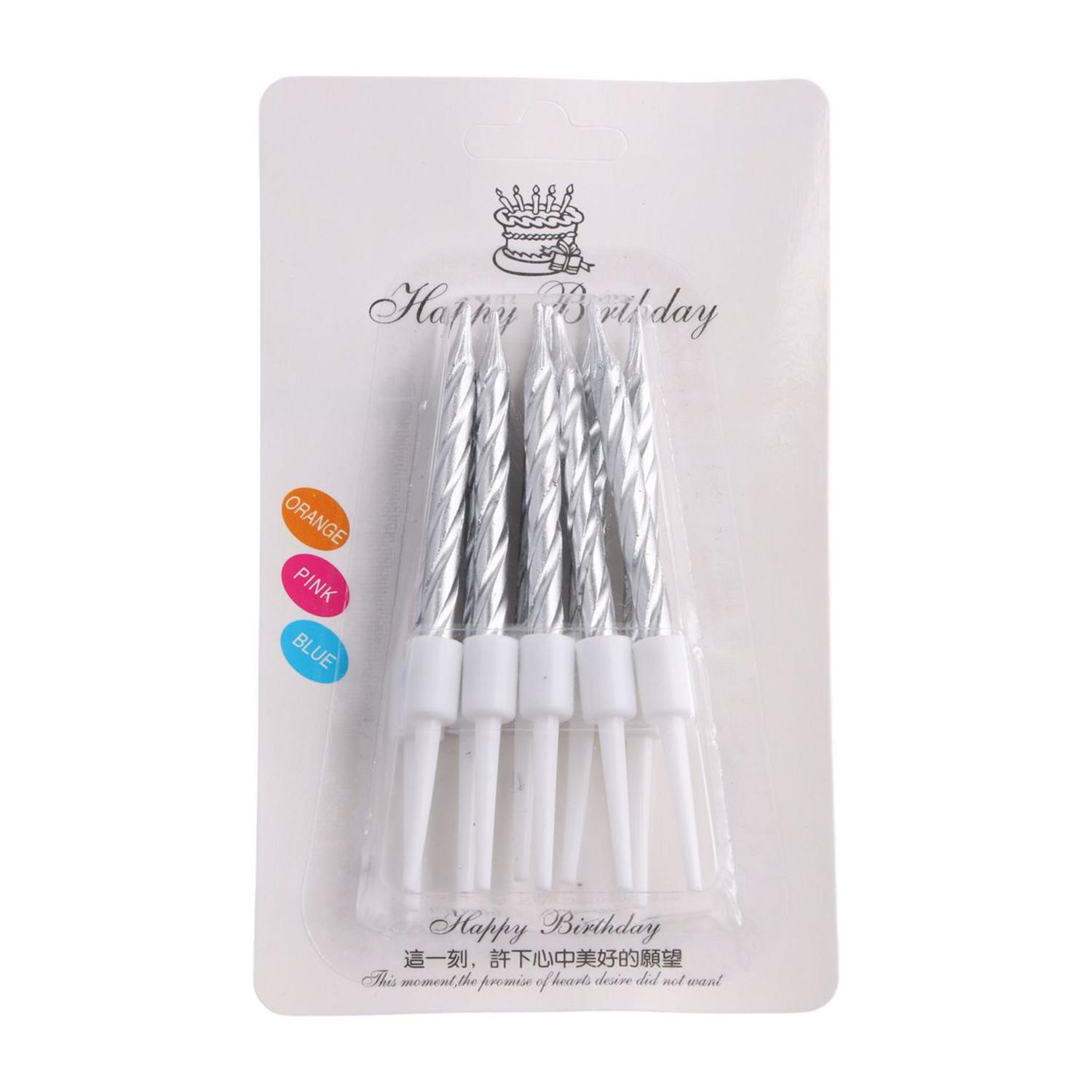 10pcs Thread Color Birthday Candles Creative Party Cake Art Candle Spiral Birthday Romantic Colorful Baking Decoration Supplies