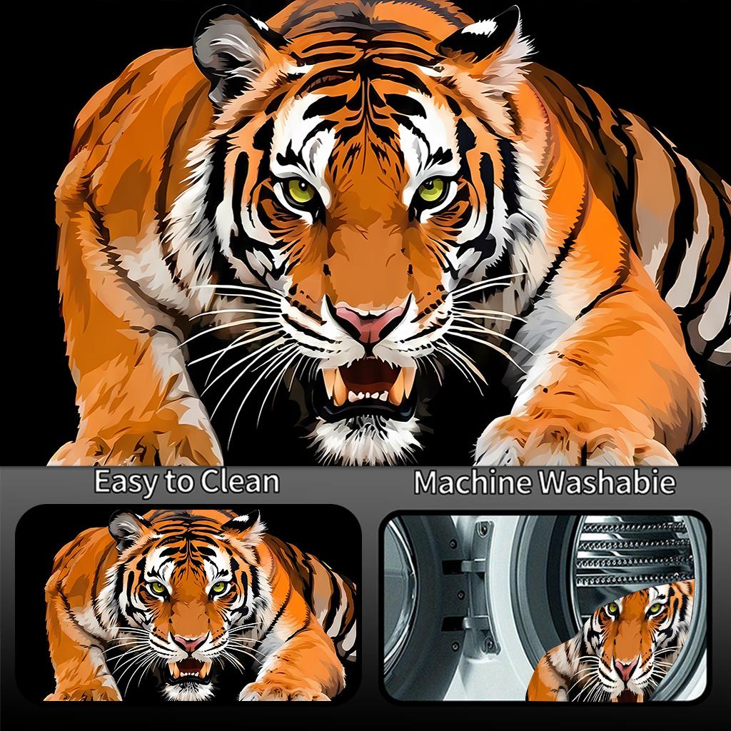 1Pcs Realistic Tiger Pattern Car Trunk Mat with Anti Slip Cargo Liner Waterproof Rear Storage Protector Floor Mat for SUV Sedan
