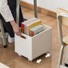 Book Storage Box with Pulley Under the Table Large Capacity Book Organizer Plastic Storage Basket for Office School