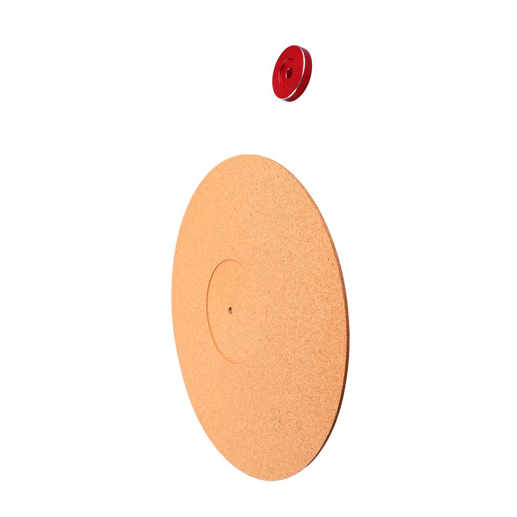Cork Turntable Mat Vinyl Record Non Shake Slipmat Adapter Phonograph Accessories