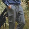 CHALLENGER Men'S Wool-Like Semi-Baggy Fit Cargo Pants Gray