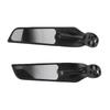 2pcs Motorcycle Rearview Mirror Adjustable Rotating Wind Wing Mirror Replacement for Ninja 250 300 H2 H4
